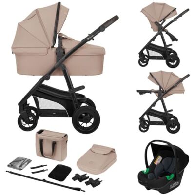 Lionelo Bianka 3 in 1 – Combi Kinderwagen: Reiswieg, Buggy, Autostoel Pompwielen met goede full vering Comfortabel matras Snel Inklapbaar Adapters Vanaf geboorte tot 4 jaar Lionelo Bianka 3 in 1 – Combi Kinderwagen: Reiswieg, Buggy, Autostoel Pompwielen met goede full vering Comfortabel matras Snel Inklapbaar Adapters Vanaf geboorte tot 4 jaar