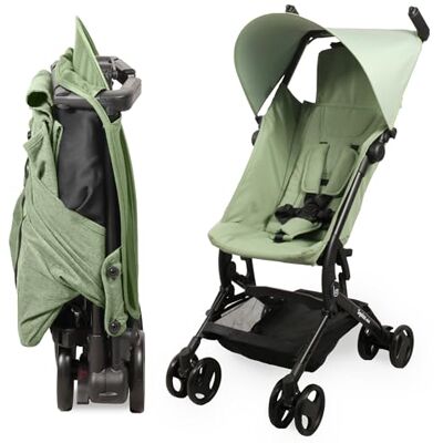 Looping Squizz Mini – kinderwagen voor de stad geboorte – snel inklapbaar, ultracompact, draagtas, luifel groen Looping Squizz Mini – kinderwagen voor de stad geboorte – snel inklapbaar, ultracompact, draagtas, luifel groen