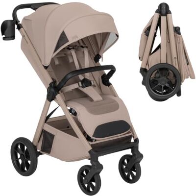 Lionelo Bett Kinderwagen met Ventilerende Zitting en Thermische Organizer Vanaf 6 Maanden tot 22 kg, Compact Inklapbaar, Ligstand van 85 cm, PU-Wielen met Vering en Waterafstotende XXL Kap met UPF50+ Lionelo Bett Kinderwagen met Ventilerende Zitting en Thermische Organizer Vanaf 6 Maanden tot 22 kg, Compact Inklapbaar, Ligstand van 85 cm, PU-Wielen met Vering en Waterafstotende XXL Kap met UPF50+