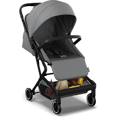 Babify Urban Ease Kinderwagen Geboorte tot 4 jaar (22 kg), Met één hand in te klappen, Verstelbare rugleuning en voetensteun, Uitneembare bekleding, Mand, Raamzitting, Compact, Grijs Babify Urban Ease Kinderwagen Geboorte tot 4 jaar (22 kg), Met één hand in te klappen, Verstelbare rugleuning en voetensteun, Uitneembare bekleding, Mand, Raamzitting, Compact, Grijs