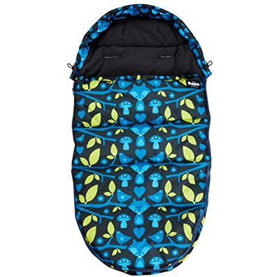 The Buppa Brand 9A110101 Universele wintervoetenzak voor kinderwagen Foxy, zwart The Buppa Brand 9A110101 Universele wintervoetenzak voor kinderwagen Foxy, zwart