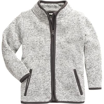 Playshoes Uniseks gebreide fleece jas voor kinderen, grijs, 152 cm Playshoes Uniseks gebreide fleece jas voor kinderen, grijs, 152 cm