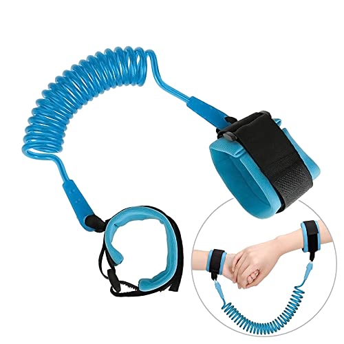 Lahviuu Anti Verloren Pols Link Riem,1 stks 1.5 M Blauw Baby Teugels Polsband Veiligheid Harnassen Anti Verloren Polsband Kind Wandelriem voor Peuters Kids Kinderen