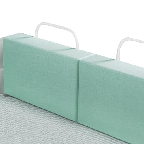 Mgchowue Bedhek voor Kinderen, Bedhek, Anti-valhek, Afneembaar en Wasbaar Bedhek, 40-60 Verstelbare Stalen Buis, Groen (Size : 60cm)