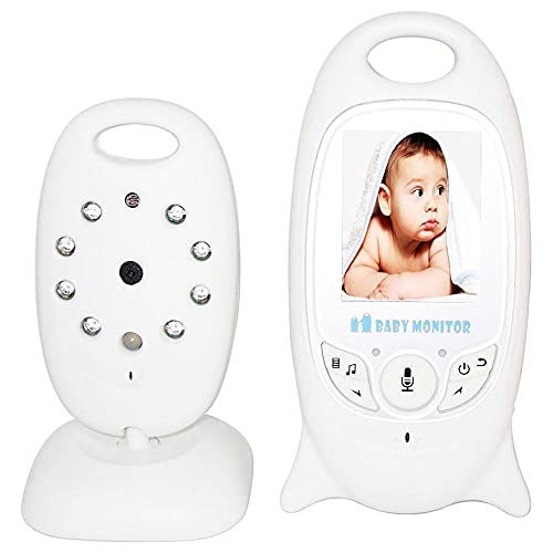 XCSOURCE XP-601 babymonitor 2 inch LCD kleur babyphone 2,4 GHz video digitale baby monitor + camera videobewaking draadloos 2-weg IR audio bidirectioneel met 2.0 nachtzicht veiligheid wit