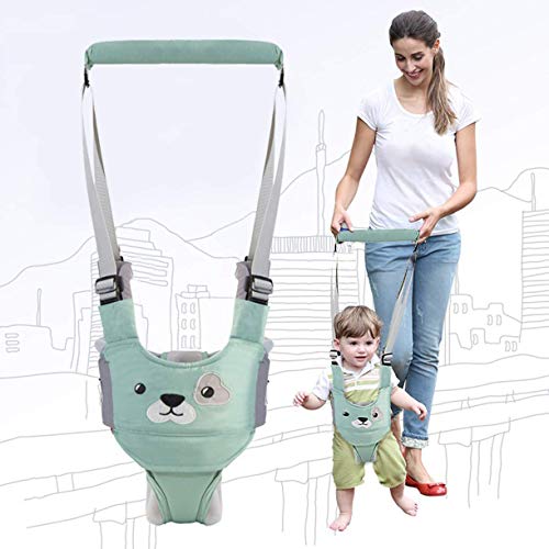 WIKEA Baby wandelharnas, baby wandelassistent, veiligheidsuitrusting voor nieuwgeboren en moeders (groen)
