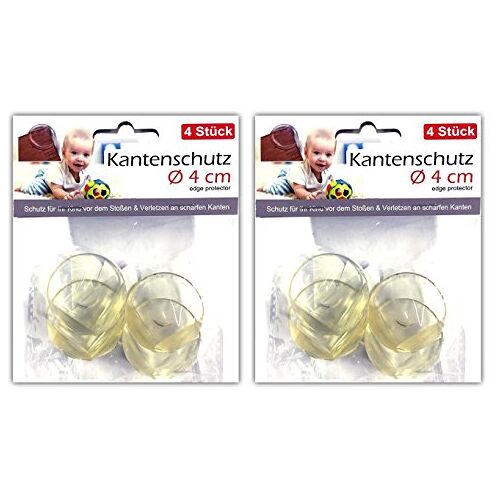 HAC24 8 stuks tafelrandbescherming transparant kinderen babyhoeken en randbescherming