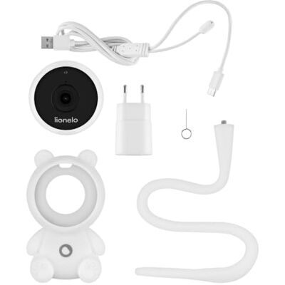 Lionelo Babyline Smart 2.0 WiFi Babyfoon met Camera, App en Full HD 1080P Bewegings- en Huildetectie, Meldingen in de App, Nachtzicht tot 10 m, 2-Weg Audio, Temperatuursensor en Slaapliedjes Lionelo Babyline Smart 2.0 WiFi Babyfoon met Camera, App en Full HD 1080P Bewegings- en Huildetectie, Meldingen in de App, Nachtzicht tot 10 m, 2-Weg Audio, Temperatuursensor en Slaapliedjes