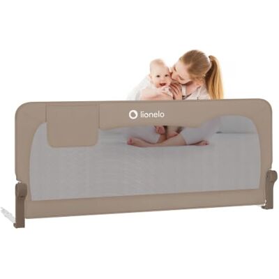 Lionelo Hanna Bedhekje, 150 x 66 cm Extra Hoog Bedhek voor Kinderen 18m+ Valbescherming – StandSafe Vergrendeling, SecureBelt Riemen – 180° Opvouwbaar – Stevig Stalen Frame – Eenvoudige Montage Lionelo Hanna Bedhekje, 150 x 66 cm Extra Hoog Bedhek voor Kinderen 18m+ Valbescherming – StandSafe Vergrendeling, SecureBelt Riemen – 180° Opvouwbaar – Stevig Stalen Frame – Eenvoudige Montage