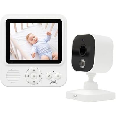 PNI Video Babyfoon BM280 2.8 inch scherm draadloos 2.4 GHz, temperatuursensor, VOX, nachtzicht, zoomfunctie, slaapliedjes PNI Video Babyfoon BM280 2.8 inch scherm draadloos 2.4 GHz, temperatuursensor, VOX, nachtzicht, zoomfunctie, slaapliedjes