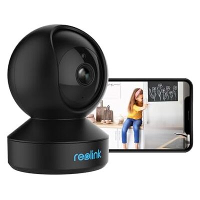 REOLINK WiFi veiligheidscamera babyfoon 3MP HD indoor surveillance 2.4GHz draadloze camera's voor veiligheid thuis pan tilt nachtzicht tweewegsaudio bewegingssensor, E1(Zwart) REOLINK WiFi veiligheidscamera babyfoon 3MP HD indoor surveillance 2.4GHz draadloze camera's voor veiligheid thuis pan tilt nachtzicht tweewegsaudio bewegingssensor, E1(Zwart)