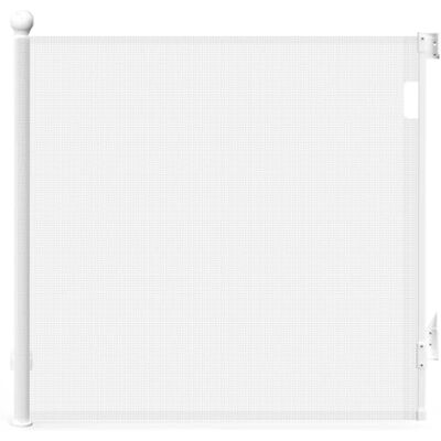 VOUNOT Veiligheidshek, intrekbaar, 0 tot 180 cm, voor kinderen en honden, uittrekbaar, bediening met één hand, voor buiten, binnen, deur, trap en hal, wit VOUNOT Veiligheidshek, intrekbaar, 0 tot 180 cm, voor kinderen en honden, uittrekbaar, bediening met één hand, voor buiten, binnen, deur, trap en hal, wit