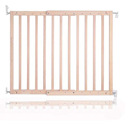 Safetots Sterk Houten Traphek, Naturel, 63, 5 cm 105, 5 cm, Hout, Babyhekje voor Baby's en Peuters, Schroefhek met Schroefbevestiging, Stijlvol en Praktisch Kinderhekje Safetots Sterk Houten Traphek, Naturel, 63, 5 cm 105, 5 cm, Hout, Babyhekje voor Baby's en Peuters, Schroefhek met Schroefbevestiging, Stijlvol en Praktisch Kinderhekje