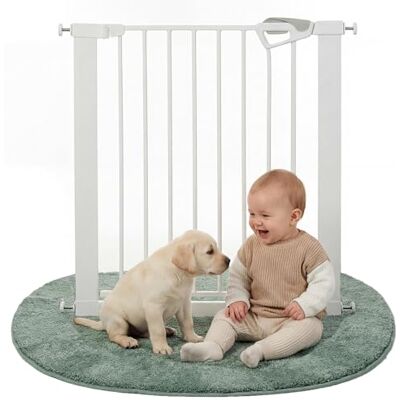 roba easySafe+ deur- en traphekje van metaal verstelbare breedte 75-82 cm uitbreidbaar tot 110 cm TÜV-gekeurd verkeerslichtsluiting & 90° stop boorloos te monteren van 0-24 maanden wit roba easySafe+ deur- en traphekje van metaal verstelbare breedte 75-82 cm uitbreidbaar tot 110 cm TÜV-gekeurd verkeerslichtsluiting & 90° stop boorloos te monteren van 0-24 maanden wit