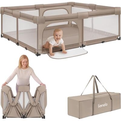Lionelo Florence Easy Fold Babybox XL 180×200 cm (0-48 Maanden) Opvouwbaar Lionelo Florence Easy Fold Babybox XL 180×200 cm (0-48 Maanden) Opvouwbaar