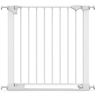 Safetots Klemhek Laagdrempelig Baby, Wit, 75cm 82cm, Extra Laag Drempeltje, Babyhekje voor Trap, Gang en Deur, Eenvoudige Installatie Safetots Klemhek Laagdrempelig Baby, Wit, 75cm 82cm, Extra Laag Drempeltje, Babyhekje voor Trap, Gang en Deur, Eenvoudige Installatie