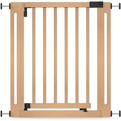 Safetots Klemhek Elegantie, Klembevestging Tussen 71cm 79cm, Naturel, Hout, Traphekje voor Trap, Gang en Deur, Stijlvol Ontwerp en Eenvoudige Installatie Safetots Klemhek Elegantie, Klembevestging Tussen 71cm 79cm, Naturel, Hout, Traphekje voor Trap, Gang en Deur, Stijlvol Ontwerp en Eenvoudige Installatie
