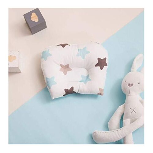 Tianyi 1Pc Baby Flat Head Pillow Newborn Infant Sleeping Cushion Stroller Portable Crib Pillows Cotton Baby Room Bedding-A14