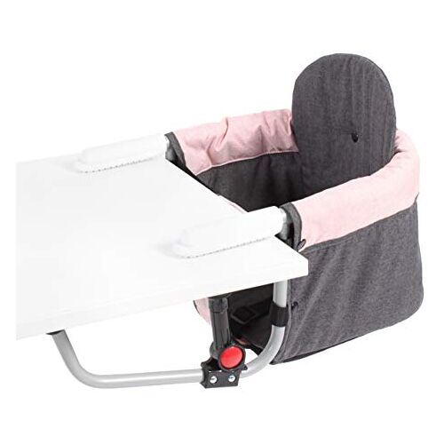 CHIC 4 BABY 350-67 tafelstoel Relax, melange donkergrijs-roze