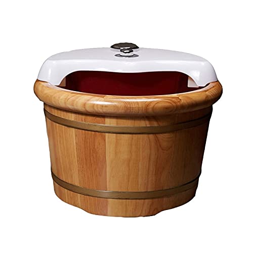 EkHou Houten voetbassin, natuurlijke dikke houten sauna voet bad kan genieten massage verrassing cadeau