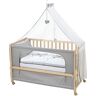 roba Extra bed, kamerbed, babybed 60 x 120 cm 'Jumbo Twins', aanstelbed voor ouderbed met complete uitrusting