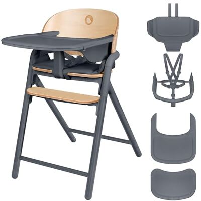 Lionelo Celia 3-in-1 Houten Kinderstoel, (6 Maanden-110 kg) Meegroeistoel Verstelbare Hoogte & Voetsteun, 5-Punts Gordel, Afneembaar Dienblad, Eenvoudig Schoon te Maken Lionelo Celia 3-in-1 Houten Kinderstoel, (6 Maanden-110 kg) Meegroeistoel Verstelbare Hoogte & Voetsteun, 5-Punts Gordel, Afneembaar Dienblad, Eenvoudig Schoon te Maken