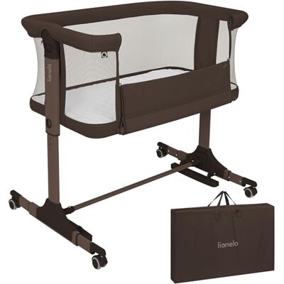 Lionelo Pari Co Sleeper Aanschuifbedje 3-in-1 – Babybedje & Wieg Naast Bed 6 Hoogtes Verstelbaar, Ademend Mesh, Kantelstand, Wielen met Rem, Incl. Matras en Transporttas, Vanaf Geboorte tot 9 kg Lionelo Pari Co Sleeper Aanschuifbedje 3-in-1 – Babybedje & Wieg Naast Bed 6 Hoogtes Verstelbaar, Ademend Mesh, Kantelstand, Wielen met Rem, Incl. Matras en Transporttas, Vanaf Geboorte tot 9 kg