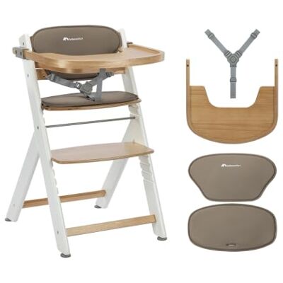 Bebeconfort Timba 2 met Kussen, Houten Meegroeistoel, Vanaf 6 maanden, Tot 110 kg, Ergonomische Baby & Kinderstoel, Past Onder De Meeste Eettafels, Afneembare Tray, Natural Wood + Beige Bebeconfort Timba 2 met Kussen, Houten Meegroeistoel, Vanaf 6 maanden, Tot 110 kg, Ergonomische Baby & Kinderstoel, Past Onder De Meeste Eettafels, Afneembare Tray, Natural Wood + Beige