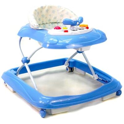 Asalvo DIVER Loophulp voor baby's, eerste stappen, activiteitencentrum, afneembaar dienblad, 12 melodieën, ledverlichting, 3 hoogtes, compact inklapbaar, 6 remmen, tot 12 kg (hemelsblauwe sterren) Asalvo DIVER Loophulp voor baby's, eerste stappen, activiteitencentrum, afneembaar dienblad, 12 melodieën, ledverlichting, 3 hoogtes, compact inklapbaar, 6 remmen, tot 12 kg (hemelsblauwe sterren)