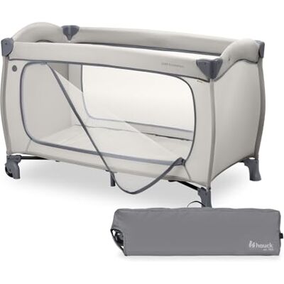 Hauck Sleep N Easyfold, Dark Grey Snel Opvouwbaar Baby Reisbed vanaf Geboorte tot 15 kg, met Wieltjes, Draagtas, Grote Ritsdoorgang & Vouwbodem, Compact Inklapbaar, 125 x 69 x 82 cm, 7,6 kg Hauck Sleep N Easyfold, Dark Grey Snel Opvouwbaar Baby Reisbed vanaf Geboorte tot 15 kg, met Wieltjes, Draagtas, Grote Ritsdoorgang & Vouwbodem, Compact Inklapbaar, 125 x 69 x 82 cm, 7,6 kg