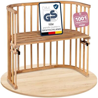 babybay Origineel bijzetbed van massief beukenhout, compact en veranderbaar, kinderbed, hoogte traploos verstelbaar en milieuvriendelijk, meegroeiend babybed (kernbeuken geolied) babybay Origineel bijzetbed van massief beukenhout, compact en veranderbaar, kinderbed, hoogte traploos verstelbaar en milieuvriendelijk, meegroeiend babybed (kernbeuken geolied)