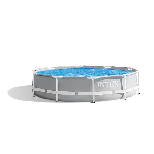 Intex Frame Pool Set Prisma Rondo Ø 305 x 76 cm, bovengronds zwembad, blauw/wit, 28702GN