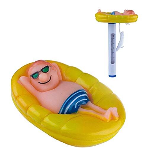 JTLB Zwembadthermometer, staafthermometer, drijvende watertemperatuur, voor babyzwembad, carikatuur, waterthermometer