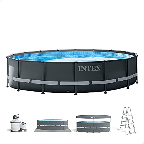 Intex 26326NP Rond bovengronds zwembad   Ultra Xtr Frame 488 x 122 cm, met zuiveringsinstallatie