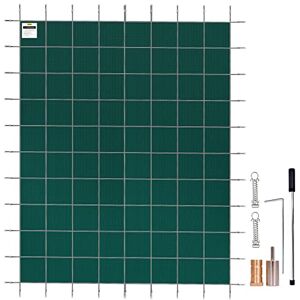 VEVOR Veiligheidsafdekking voor zwembad, 4,9 x 12,2 m, afdekking voor ondergronds zwembad, geschikt voor PP-materiaal, rechthoekige veiligheidsafdekking voor groen begraven zwembad, veiligheidsdeken VEVOR Veiligheidsafdekking voor zwembad, 4,9 x 12,2 m, afdekking voor ondergronds zwembad, geschikt voor PP-materiaal, rechthoekige veiligheidsafdekking voor groen begraven zwembad, veiligheidsdeken