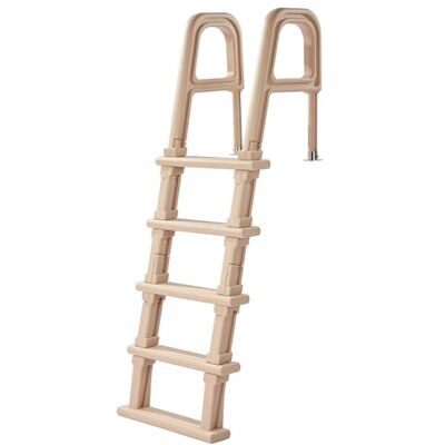 VEVOR Zwembadladder met 5 treden, veiligheidsladder voor zwembaden van PE met ergonomische dubbele leuning en brede, antislip treden, draagkracht 136 kg, voor zwembaden van 121,9 tot 137,2 cm VEVOR Zwembadladder met 5 treden, veiligheidsladder voor zwembaden van PE met ergonomische dubbele leuning en brede, antislip treden, draagkracht 136 kg, voor zwembaden van 121,9 tot 137,2 cm