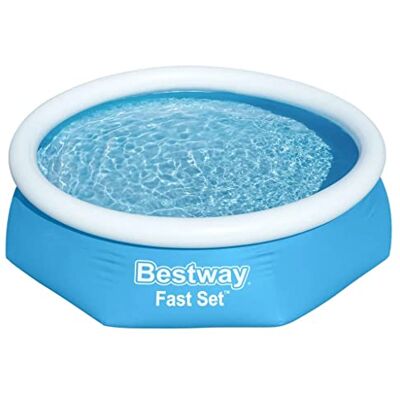 Bestway Vaste set Zwembadset met filterpomp (244 x 61 cm), blauw Bestway Vaste set Zwembadset met filterpomp (244 x 61 cm), blauw