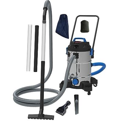 AquaForte Vijverstofzuiger Pro 1200 Watt, Voorzien van een Dompelpomp, 2,5 Meter diepte Tank volume 35 Liter, Kabellengte 4 Meter, Afsluitbare Voorfilterzak, Incl. toebehoren AquaForte Vijverstofzuiger Pro 1200 Watt, Voorzien van een Dompelpomp, 2,5 Meter diepte Tank volume 35 Liter, Kabellengte 4 Meter, Afsluitbare Voorfilterzak, Incl. toebehoren