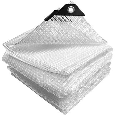 VOUNOT Afdekzeil, van polyethyleen, 180 g/m², waterdicht, extra zwaar en robuust, gecoat met aluminium ogen, waterdichte afdekking voor tuin, zwembad, 3 x 5 m, wit VOUNOT Afdekzeil, van polyethyleen, 180 g/m², waterdicht, extra zwaar en robuust, gecoat met aluminium ogen, waterdichte afdekking voor tuin, zwembad, 3 x 5 m, wit