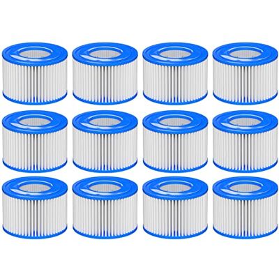Macaberry Type Hot Tub Spa Filter Vervanging Compatibel met Bestway, Lay-Z-Spa, Coleman SaluSpa 90352E 58323, Opblaasbare Hot Tub, Zwembad Pomp Filter Type Cartridge, 12 Pack Macaberry Type Hot Tub Spa Filter Vervanging Compatibel met Bestway, Lay-Z-Spa, Coleman SaluSpa 90352E 58323, Opblaasbare Hot Tub, Zwembad Pomp Filter Type Cartridge, 12 Pack