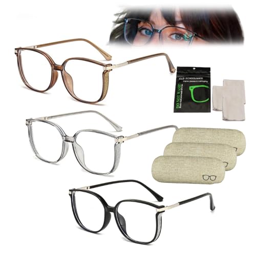 SLPB Libertyfer Reading Glasses, Women's Portable Fashion Anti-Blue Light Reading Glasses Glassesify Reading Glasses (150×,3PCS)