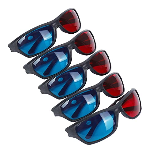 DATOZA 5x Rode en Blauwe Anaglyph Dimensionale 3D VISION Bril voor TV Film Game DVD