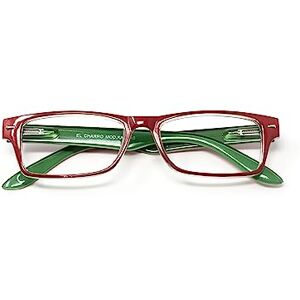 Kansas Leesbril Rood/Groen - Vergroting 2,5 Kansas Leesbril Rood/Groen - Vergroting 2,5