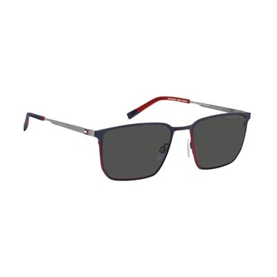 Tommy Hilfiger TH 2272/S bril, mat blauw, rood, standaard, uniseks, volwassenen Tommy Hilfiger TH 2272/S bril, mat blauw, rood, standaard, uniseks, volwassenen