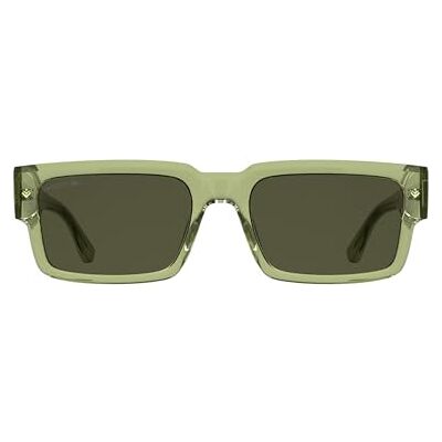 Lacoste Uniseks zonnebril voor volwassenen L6082S transparant lichtgroen met effen kaki lens Lacoste Uniseks zonnebril voor volwassenen L6082S transparant lichtgroen met effen kaki lens