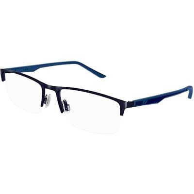 PUMA INTNL PU0373O-002 58 Metal Optical Frame, Matte Solid Bluette, Matte Solid Bluette, 58 PUMA INTNL PU0373O-002 58 Metal Optical Frame, Matte Solid Bluette, Matte Solid Bluette, 58