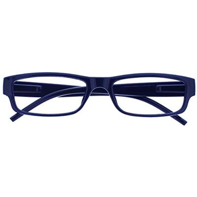 OPULIZE ACE leesbril licht en comfortabel lezer klassiek modern dagelijks rechthoekig montuur krasbestendige veerscharnieren designer-stijl bril/bril heren en dames, blauw, +2,00 OPULIZE ACE leesbril licht en comfortabel lezer klassiek modern dagelijks rechthoekig montuur krasbestendige veerscharnieren designer-stijl bril/bril heren en dames, blauw, +2,00