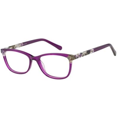 RADLEY brilmontuur RDO-6038-161, gemakkelijk te dragen zachte rechthoekige paarse multi, gemaakt van acetaat, Purple Multi, 52 RADLEY brilmontuur RDO-6038-161, gemakkelijk te dragen zachte rechthoekige paarse multi, gemaakt van acetaat, Purple Multi, 52