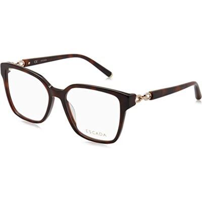 Escada VESD56 bril, Shiny Dark Havana, 54 voor dames, Shiny Dark Havana Escada VESD56 bril, Shiny Dark Havana, 54 voor dames, Shiny Dark Havana