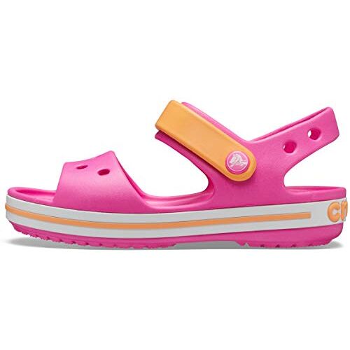 Crocs Crocband Sandal Kids uniseks-kind Sandalen, Electric Pink/Cantaloupe, 19/20 EU